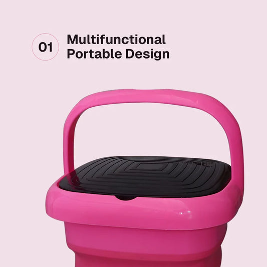 Portable Folding Washing Machine with Dryer for Travel, Hostels, & Apartments